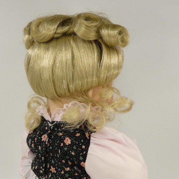 1991 Knowles My Closet Friend Evie Boo Bear And Me Porcelain Doll /w stand FCJE3 - Picture 7 of 12